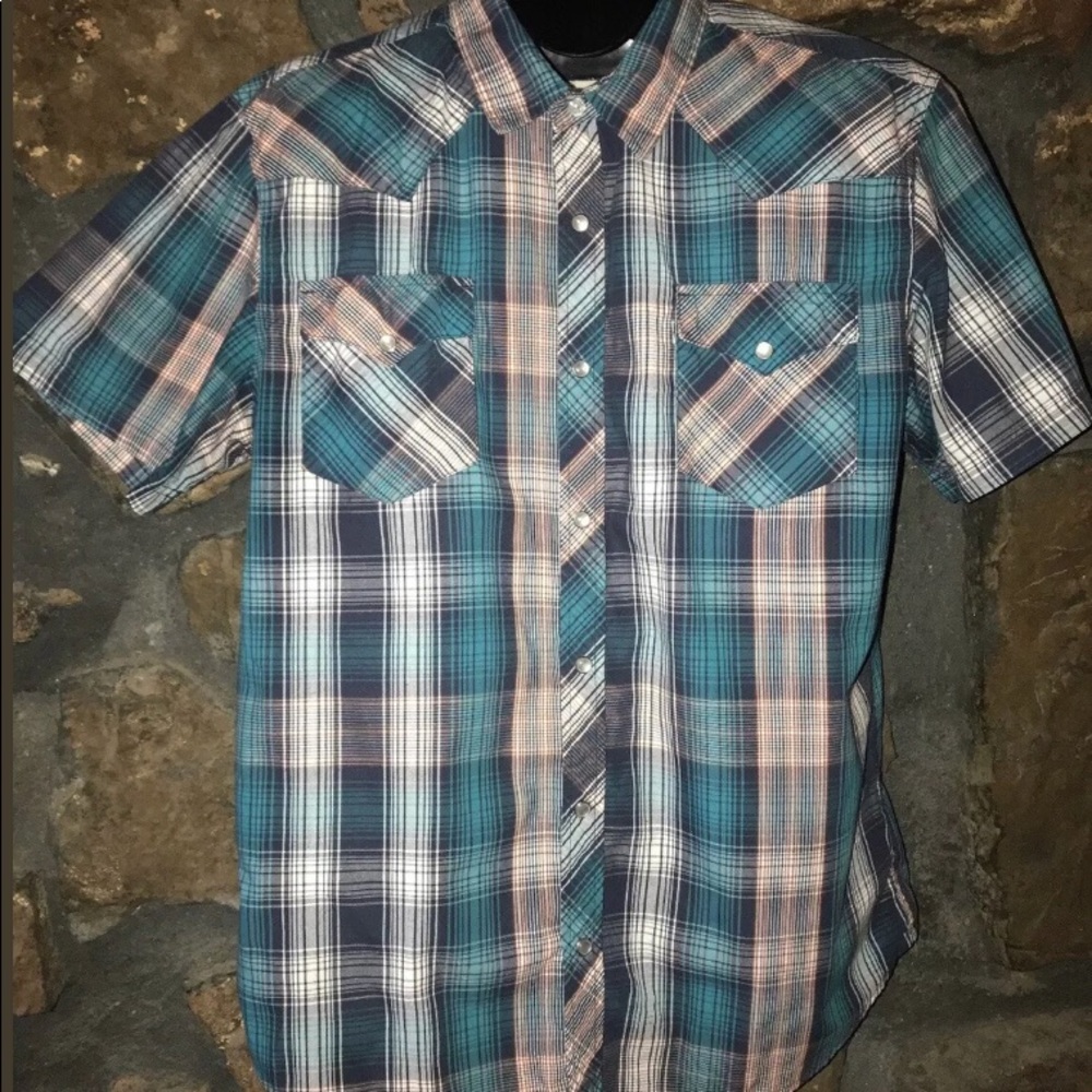 Men’s Levi Strauss & Co Pearl Snap Shirt Size XL